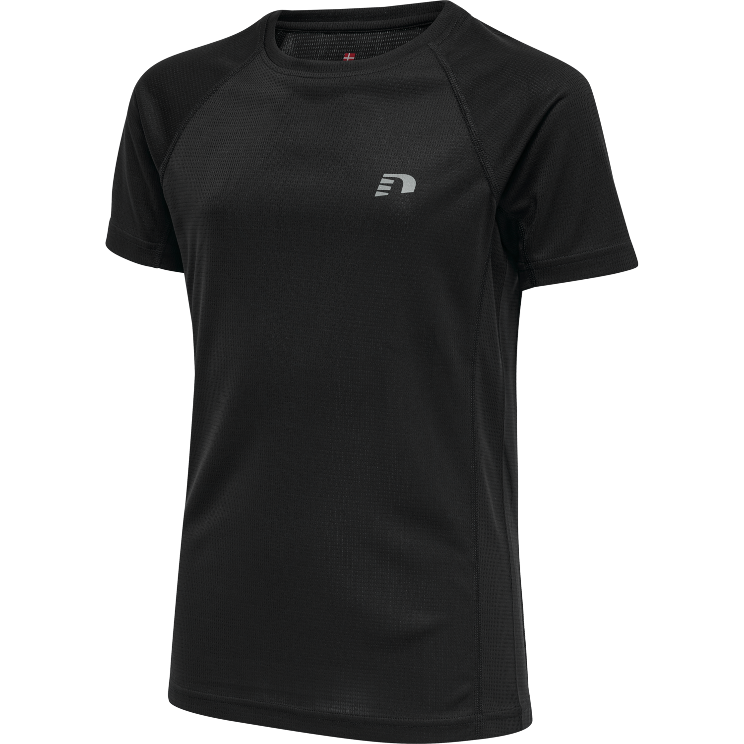 KIDS CORE RUNNING T-SHIRT S/S, BLACK, packshot