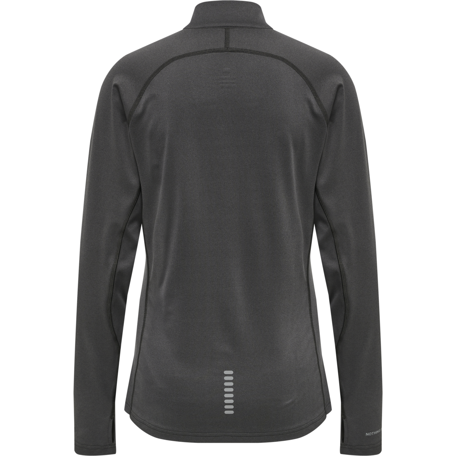 WOMEN 1/2 ZIP L/S, FORGED IRON MELANGE, packshot