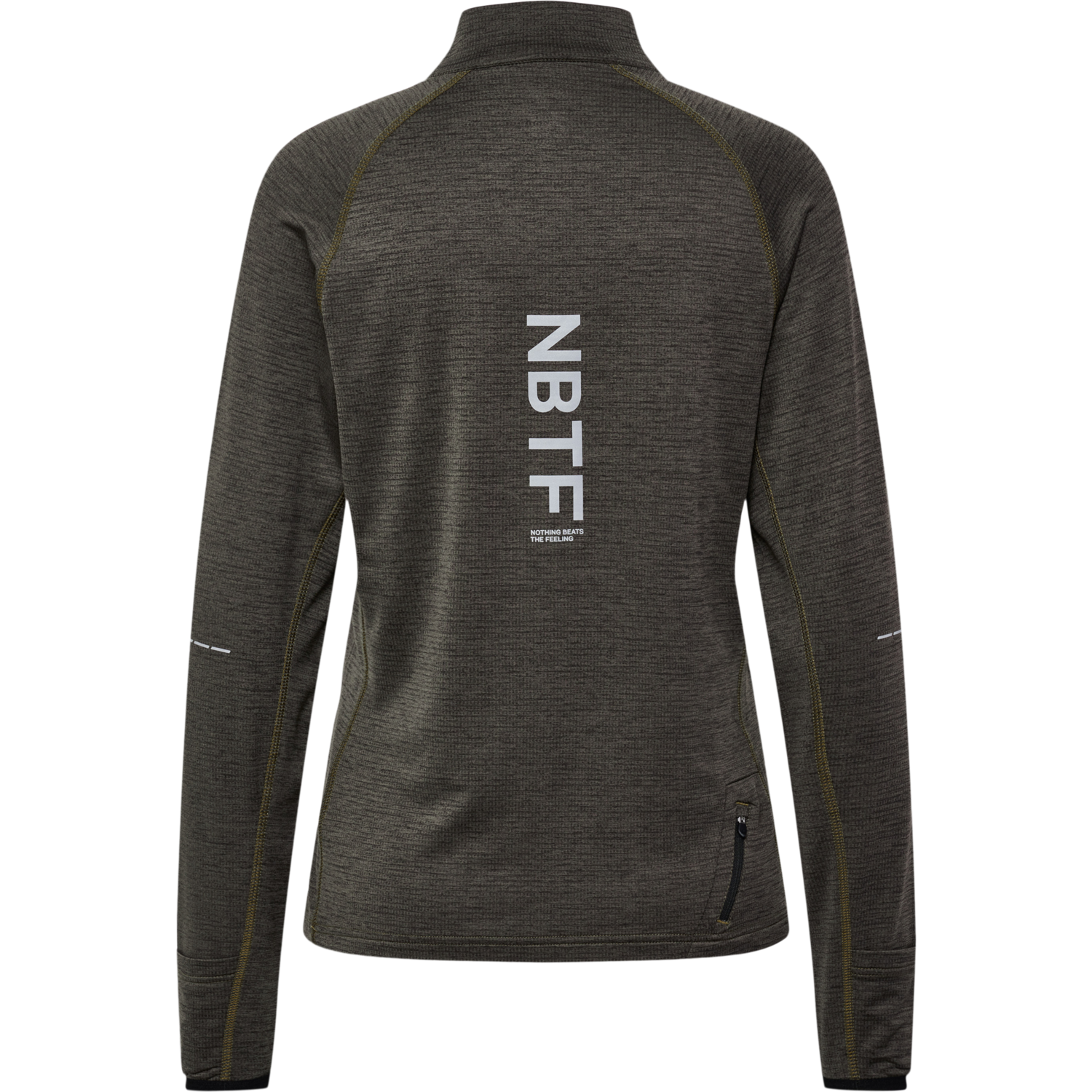 nwlPACE HALF ZIP WOMAN, BELUGA MELANGE, packshot