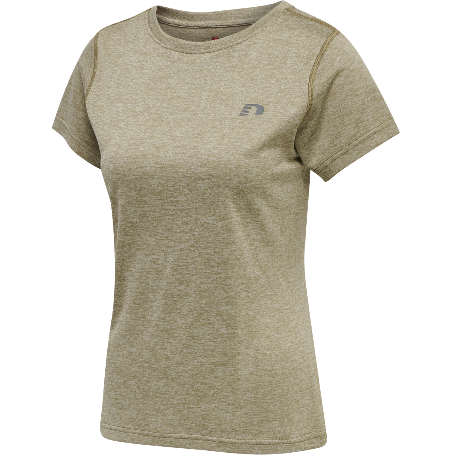 WOMEN STATEMENT T-SHIRT S/S, WINTER TWIG MELANGE, packshot