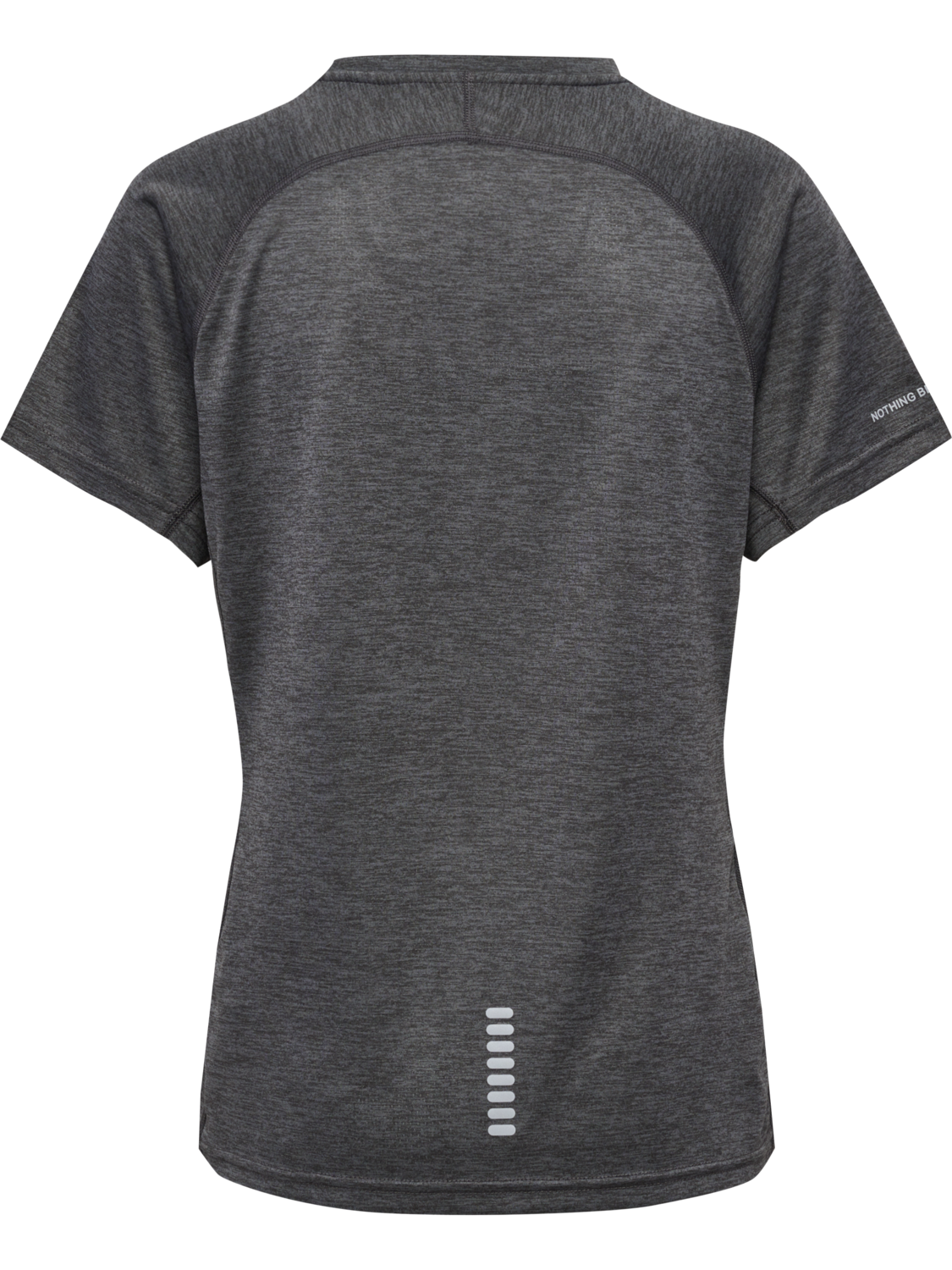 WOMEN RUNNING T-SHIRT S/S, FORGED IRON MELANGE, packshot