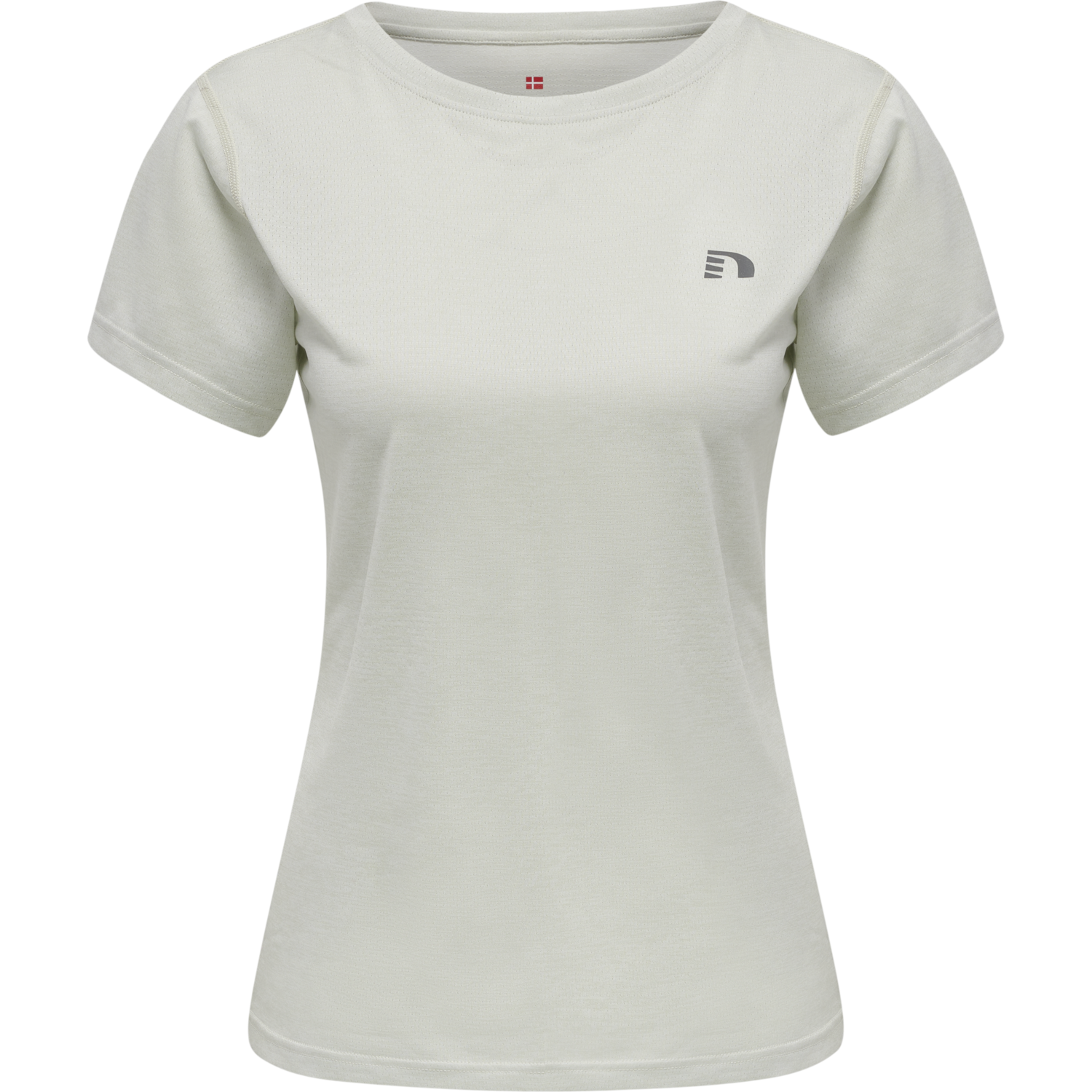 WOMEN STATEMENT T-SHIRT S/S, OYSTER MUSHROOM MELANGE, packshot