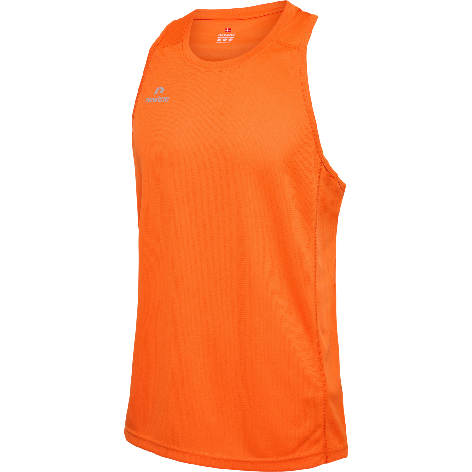 MEN'S ATHLETIC RUNNING SINGLET, ORANGE TIGER, packshot